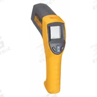 FLUKE Infrared Thermometer: FLUKE-561, Difference/Max Temp/Min Temp, Adj @ 0.30 to 0.95, -40°. Key specifications — Features: Contact and Non-Contact IR Thermometer for Measuring up Close or at a Distance, without a Ladder; Testing Functions: Difference; Standards: Class II Laser; Resolution °F: 0.1°F; Manufacturer Part Number: FLUKE-561; Mounting Style - NEW: Tripod; Intrinsic Safety - NEW: Not Specified Intrinsically Safe; Includes Work Light - NEW: Work Light Included.