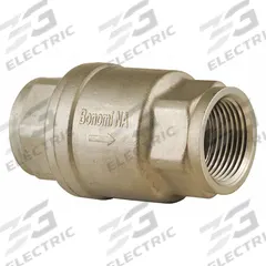 BONOMI Check Valve: Swing, Inline Valve Body, 1/4 in Pipe Size, FNPT x FNPT, 316 Stainless Steel (MPN S800-1/4"). Key specifications — Brand: BONOMI.