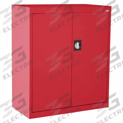SANDUSKY Shelf Cabinet: 36 in x 18 in x 36 in, Recessed Handle & Keyed, 22 ga Panel Thick - Commercial Shelf Cabinets