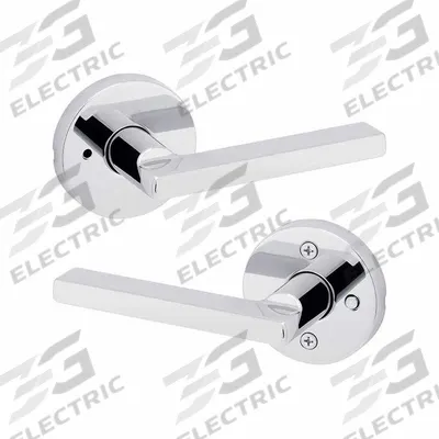 KWIKSET Door Lever Lockset: Privacy Lever Locksets, Chrome