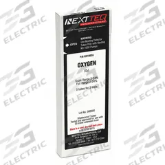 NEXTTEQ Detector Tube: NEXTEQ NX-1000, O2, Gas Detection Tube, Oxygen ( O2 ), With Pump, 5 PK (MPN NX198SA). Key specifications — attr914051: Oxygen; attr914053: 2 to 24% vol.