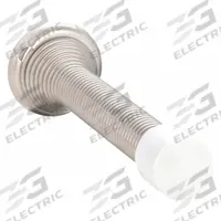 Spring Door Stop: Wall - Mounted, 3 in Lg, Nickel (MPN 1XNN3). Key specifications — Product Type: Spring Door Stop; Brand: APPROVED VENDOR; Color: Gray.