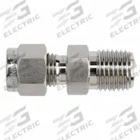 BRENNAN INDUSTRIES Compression Fitting Straight: 1 in OD x 3/4 in Pipe Fitting Size, Stainless Steel (MPN NS2404-16-12-SS). Key specifications — Series: NS2404; Brand: BRENNAN INDUSTRIES; Fitting Size: 1 in OD x 3/4 in Pipe.