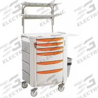 METRO Medical Procedure Cart: Polyethylene, (2) Swivel/(2) Swivel with Brake, Taupe, White (MPN FLCAST). Key specifications — Material: Polyethylene; Drawer Color: White; Brand: METRO; Caster/Wheel Configuration: (2) Swivel with Brake; Cabinet Color: Taupe.