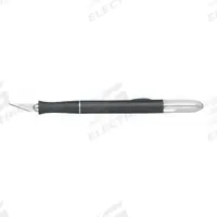 X-ACTO Precision Knife: Triangular, 1 1/2 in Blade Lg, 0.02 in Blade Thick, Curved/Straight, Rubber (MPN X3724). Key specifications — attr307565: Rubber; attr307563: Carbon Steel; attr307566: Yes; attr324883: X-ACTO.
