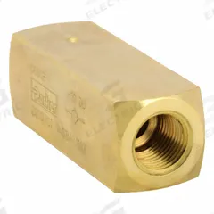 PARKER Hydraulic Check Valve: 2,000 psi, 8 gpm, 3/8 in, NPT (MPN C600B). Key specifications — Body Material: Brass; Outlet Connection Type: NPT; Brand: PARKER; Inlet Connection Type: NPT.