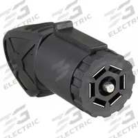 HOPKINS TOWING SOLUTIONS T-Connector: 7-Way, PVC, 14 ga_16 ga Wire Gauge, Vehicle and Trailer (MPN 48500)