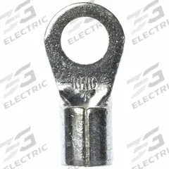 3M Ring Terminal: Bare, 3/8 in Stud Size, 4 AWG to 4 AWG Wire Sizes, 1,000 V, Brazed Barrel & Seam (MPN M4-38RX). Key specifications — Brand: 3M.