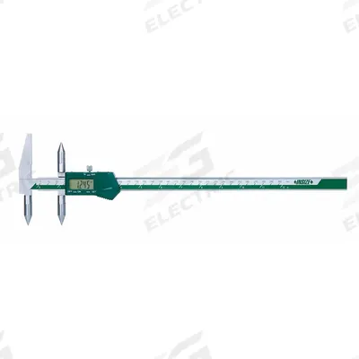 INSIZE Back Jaw Centerline Digital Caliper: 0.2000 in to 12 in /5 mm to 300 mm - Digital Calipers for Centerline & Hole-to-Hole Measurement