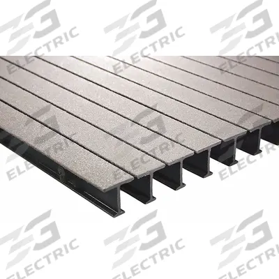 FIBERGRATE Fiberglass Pultruded Grating: Structural Grating, 4 ft x 12 ft Nominal Size (WxL) - Flame-Resistant Structural Pedestrian Grating
