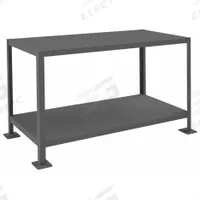 DURHAM MFG Work Table: Fixed Ht, Steel, 48 in x 24 in, 2,000 lb Overall Load Capacity, Steel (MPN MT244830-2K295). Key specifications — Brand: DURHAM MFG; Unit Type: Not Expandable or Modular.