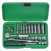 SK PROFESSIONAL TOOLS Socket Wrench Set: 1/4 in Drive, 22 Piece, 12-Point, SAE, 1/4 in to 9/16 in (MPN 4952). Key specifications — attr1224269: 1/4 in; attr1204638: Drive Tools Included; attr1204650: 1/4 in to 9/16 in; attr1204658: 4.5 in Fixed, Round Head Ratchet; attr1204673: Socket Bits Not Included; attr1204681: Wrenches Not Included; attr1204688: SK PROFESSIONAL TOOLS; attr1224230: Friction.