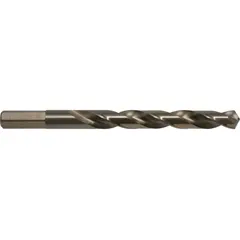 CLE-LINE Jobber Length Drill Bit: 7/16", 135° Split Point, Straw/Bronze Cobalt, Hex Shank (MPN C10624). Key specifications — attr1229327: 0.4375.