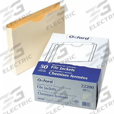 PENDAFLEX File Jacket: Manila, 9 1/2 in Ht, 11 5/8 in Wd, Manila - File Jackets