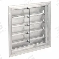 39"H-W 6.5"L Extrd Alu Backdraft Dampr: For 36 in Fan, Single Panel, 39 in H, 39 in W, 3 in D, Wall (MPN 4FZH9). Key specifications — Airflow Direction: Horizontal; Blade Type: Flat Blade; Brand: DAYTON; Maximum Air Velocity: 3250 fpm; Mounting Position: Vertical.