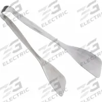 CARLISLE Flat Tongs: 9 1/4 in Overall Lg, Silver, 2 Piece, Stainless Steel, Stainless Steel (MPN 607687). Key specifications — Dishwasher Safe: Yes; Brand: CARLISLE; NSF Certified: No; Handle Material: Stainless Steel; Blade Material: Stainless Steel.