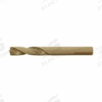 CLE-LINE Spot Weld Drill Bit: 8 mm, 135° Split Point, Straw/Bronze Cobalt, 3-Flats Shank (MPN C20879). Key specifications — attr1236143: 0.3150.