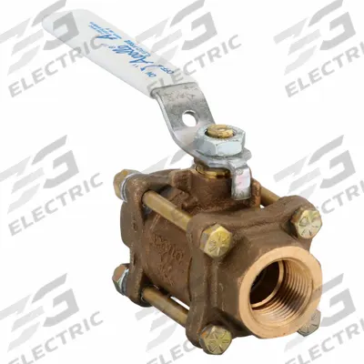 APOLLO Manual Two-Way Ball Valve: 3/4 in Size, Bronze, Straight, FNPT x FNPT - Bronze Ball Valves