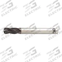 OSG Corner Radius End Mill: Carbide, TiAlN Coated, 4 Flute, 3/16" Mill Dia, 5/8" LOC, 0.02" Rad (MPN HP434-1872)