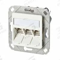 METZ CONNECT Wall Outlet: UPK, GD-Zn (Zinc Die-Cast), IDC Connection x RJ45, 180° Mounting Angle (MPN 130B11D31102-E). Key specifications — Housing Material: GD-Zn (Zinc Die-Cast); Mounting Type: UPK; Product Type: Wall Outlet; Connector Color: White; Connection Type: IDC Connection x RJ45.