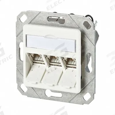 METZ CONNECT Wall Outlet: UPK, GD-Zn (Zinc Die-Cast), IDC Connection x RJ45 - Voice & Data Housings, Panels & Connector Components