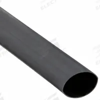 3M Heat Shrink Tubing: 3 in I.D. Before Shrinking, 1 in I.D. After Shrinking, 4 ft Lg, Black, 15 PK (MPN MDT-3000-48A-BLACK). Key specifications — Color: Black; Brand: 3M.