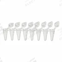 GLOBE SCIENTIFIC Test Tube: Test Tube, Polypropylene, 0.1 mL Capacity - mL, Colorless, Non-Sterile (MPN PCR-DL-01F). Key specifications — Brand: GLOBE SCIENTIFIC; Graduated: No; Closure Color: Colorless; Includes: Individually-Attached Flat Caps; Includes Closure: Yes; Body Color: Colorless; Body Material: Polypropylene.