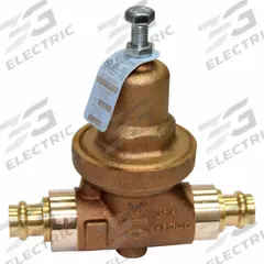 APOLLO Water Pressure Reducing Valve: NPT x Solder, 3/4 in Pipe Size, Bronze, 25 psig to 75 psig (MPN 36LF30401). Key specifications — Brand: APOLLO; Low-Lead Compliance: Low-Lead Compliant.