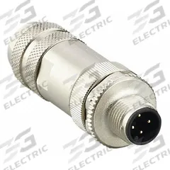 IFM M12 Circular Connector: A Coded, 4 Pin, M12 Male Thread, IP67, Screw Terminals, Straight (MPN E12261). Key specifications — Connector Body Type: Pin; Coding: A; Brand: IFM; Voltage Rating: 250V DC; Thread Size: M12; Mounting Type: Front Mounting; Mounting Style: Male Thread; IP Rating: IP67.