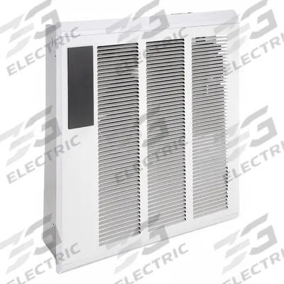 QMARK Recessed Electric Wall-Mount Heater: 1800 W/4000 W, 240V AC, Single Phase - Large Programmable Recessed Electric Wall Heaters