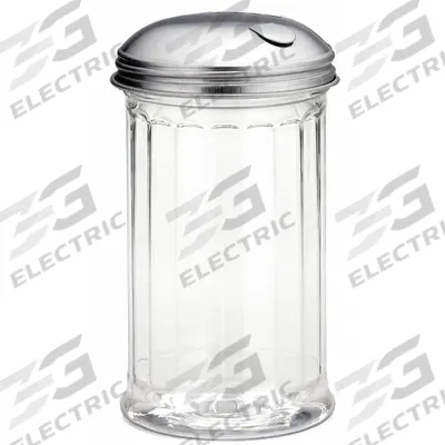 TABLECRAFT PRODUCTS Pourer: 12 oz Capacity, Plastic, Clear, 5 5/8 in Overall Ht - Canister Pourers & Shakers