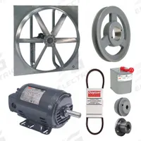Exhaust/Supply Fan: Belt Drive, 36 in Blade, 1 1/2 hp, Open Dripproof, 208-230/460V AC, 3 ph (MPN 7AR22). Key specifications — Brand: DAYTON; Motor Enclosure: Open Dripproof; Nameplate Voltage: 208-230/460V AC; Enclosure Design: Open Dripproof Motor.