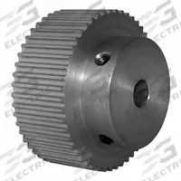 DAYTON Timing Pulley: Modified Curvilinear, Fixed, For GT Timing Belt Section, For 15 mm Belt Wd (MPN 50-3P15-6A4). Key specifications — Brand: DAYTON; Finish: Clear Anodized; For Belt Series: Powerhouse®.