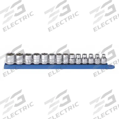 GEARWRENCH Socket Set: 3/8 in Drive, 14 Piece, 6-Point, Metric - Metric Socket Sets with Drive Tools