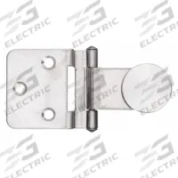 SUGATSUNE Glass Door Hinge: 1 5/16 in Wd, Stainless Steel (MPN GH-34/8/S-P). Key specifications — Mounting Style: Half Mortise; Brand: SUGATSUNE.
