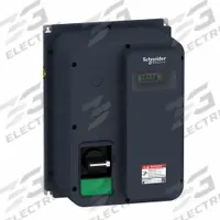 SCHNEIDER Variable Frequency Drive: In Phase Single, Out Phase Single, 1 hp, IP65, No Bypass (MPN ATV320U07M2WS). Key specifications — Style: Compact; Color: Black/Green; Output Phase: Single.