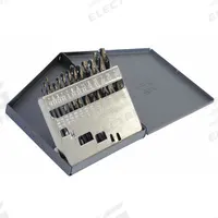 CLE-LINE Mechanics Length Drill Bit Set: 13 Pc, 1/16" to 1/4", 135° Split Point, Black Oxide HSS (MPN C18126). Key specifications — attr1238911: Metal Index.