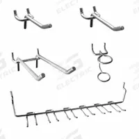 APPROVED VENDOR Assortment Kit, 43 Piece: 1/4 in Peg Hole, For 1 in Pegboard Hole Spacing, Hanging (MPN 787CX0). Key specifications — Finish: Zinc Plated; Color: Silver; Locking System: Hanging; Mounting Type: Surface; Material: Steel; Brand: APPROVED VENDOR.