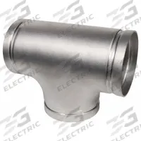 Metal Pipe Tee: 304 Stainless Steel, 2 in x 2 in x 2 in, 2 in Lg, EPDM, 300 psi (MPN 1330007565). Key specifications — Brand: GRUVLOK; Specific Fitting Shape: Tee; Maximum Operating Pressure: 300 psi; Standards: FM Approved; Fitting Pipe Size: 2 in x 2 in x 2 in.