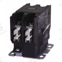 EATON Definite Purpose Magnetic Contactor: 1 + N Poles, 120V AC, 40 A, Non-Reversing (MPN C25CNB140A). Key specifications — Brand: EATON; Coil Voltage: 110-120V AC; Contactor Style: HVACR Definite Purpose Contactor; Frame Size: C; Terminal Connection Type: Quick-Disconnect Terminals; Maximum Voltage Rating: 690V AC; Series: C25 Series; Phase: Single.