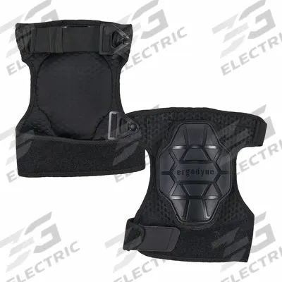 PROFLEX BY ERGODYNE Knee Pad: Universal, 2 Straps, Buckle/Hook-and-Loop - Non-Marring Knee Pads