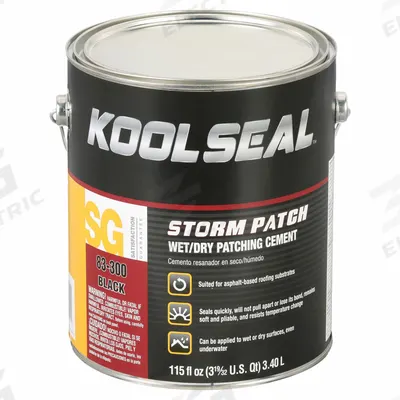 KOOL SEAL Roofing Sealant: Black, 1 gal - Roofing Sealers & Primers