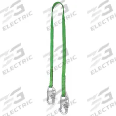 MILLER BY PIP Positioning Lanyard: Steel Snap Hook, Steel Snap Hook, 24 in Lg, 310 lb Capacity (MPN 213TWLS-Z7/2FTGN). Key specifications — Color: Green; Brand: MILLER BY PIP; Adjustable Length: No.