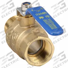 APPROVED VENDOR Manual Two-Way Ball Valve: 1 in, Brass, Straight, MNPT x FNPT, Full Port Ball Port (MPN G-MBB-100). Key specifications — Brand: APPROVED VENDOR; Handle: Lever.
