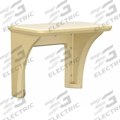 CORTECH Wall-Mount Desk: Sand, 29 in Overall Ht, 36 in Overall Wd, 24 in Overall Dp - Wall-Mount Desks