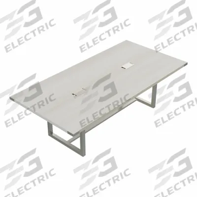 MIRELLA Conference Table: Rectangle, Fiberboard, White Ash, 47 1/4 in Overall Lg - Rectangular Conference Tables