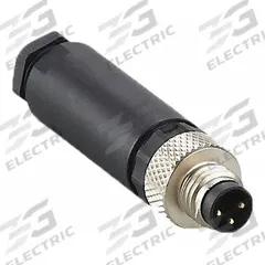 IFM M8 Circular Connector: A Coded, 3 Pin, M8 Male Thread with Straight Connection, IP67, Nylon (MPN E10919). Key specifications — Brand: IFM; IP Rating: IP67; Housing Material: Nylon; Connector Body Type: Pin; Coding: A; Voltage Rating: 60V DC; Wiring Type: Screw Terminals.