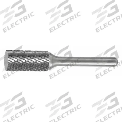 WIDIA METAL REMOVAL Carbide Bur: Cylinder, SA-43L3, Double Cut, 1/8" x 9/16" Head - Double-Cut Cylinder Burs