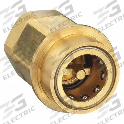 SNAP-TITE Hydraulic Quick Connect Hose Coupling: 1 1/2 in, Brass, 18.93 lpm Max. Flow Rate - H Series Hydraulic Quick-Connect Coupling Bodies