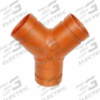 GRUVLOK Metal Pipe Wye: Wye, 4 in x 4 in x 4 in, Carbon Steel, EPDM Seal, 4 in Overall Lg (MPN 0390027787). Key specifications — Brand: GRUVLOK; Pipe Fitting Material: Carbon Steel; Fitting Pipe Size: 4 in x 4 in x 4 in.